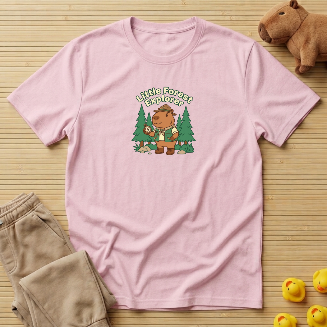 Capybara Little Forest Explorer T-shirt