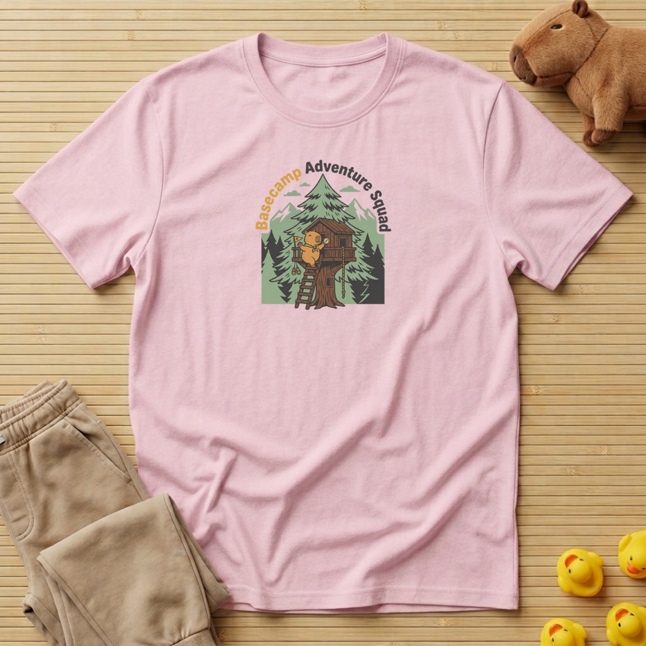 Capybara Basecamp Adventure Squad T-Shirt