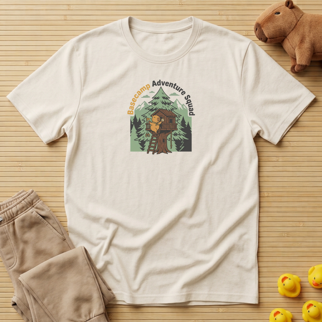 Capybara Basecamp Adventure Squad T-Shirt