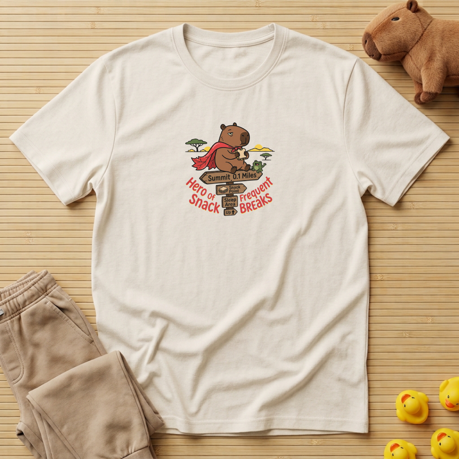 Capybara Hero Of Frequent Snack Breaks T-Shirt