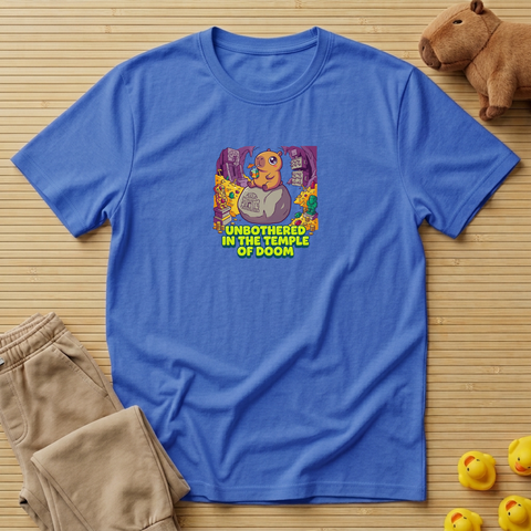Capybara Unbothered In The Temple Of Doom T-Shirt