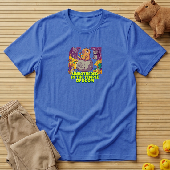 Capybara Unbothered In The Temple Of Doom T-Shirt