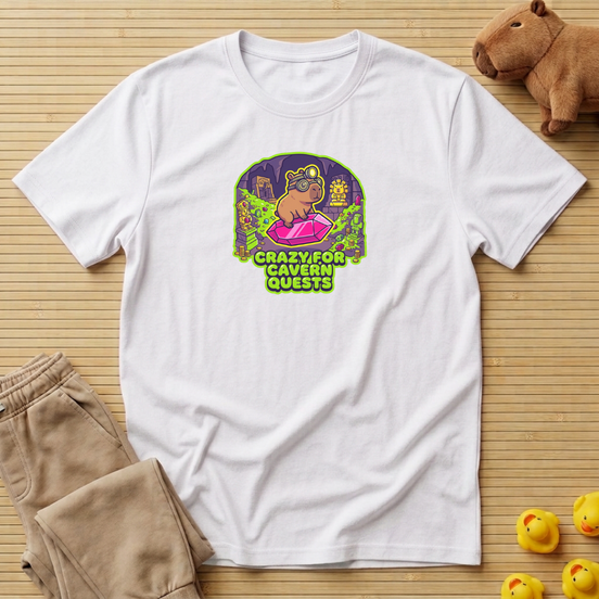 Capybara Crazy For Cavern Quests T-Shirt