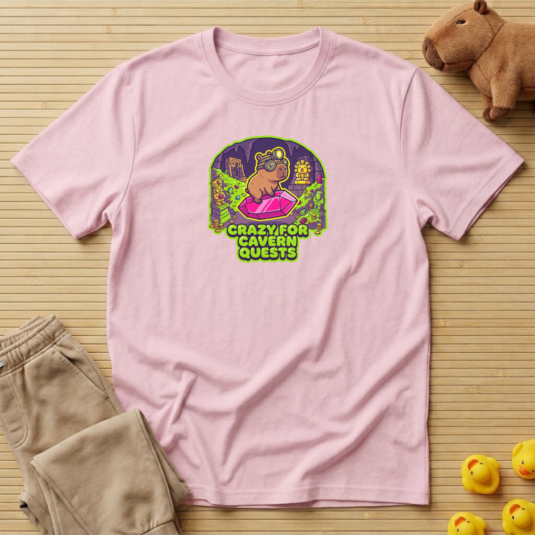 Capybara Crazy For Cavern Quests T-Shirt