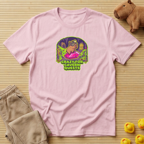 Capybara Crazy For Cavern Quests T-Shirt