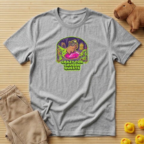 Capybara Crazy For Cavern Quests T-Shirt