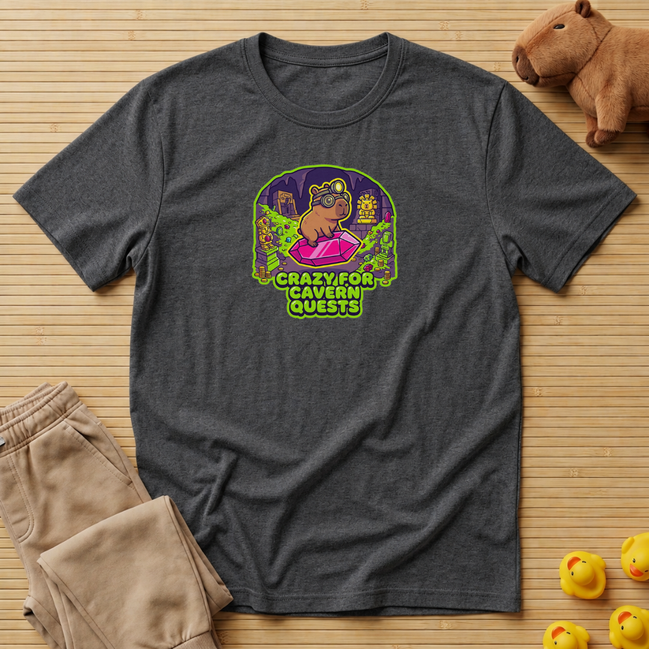 Capybara Crazy For Cavern Quests T-Shirt