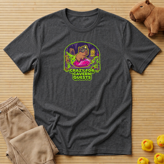 Capybara Crazy For Cavern Quests T-Shirt