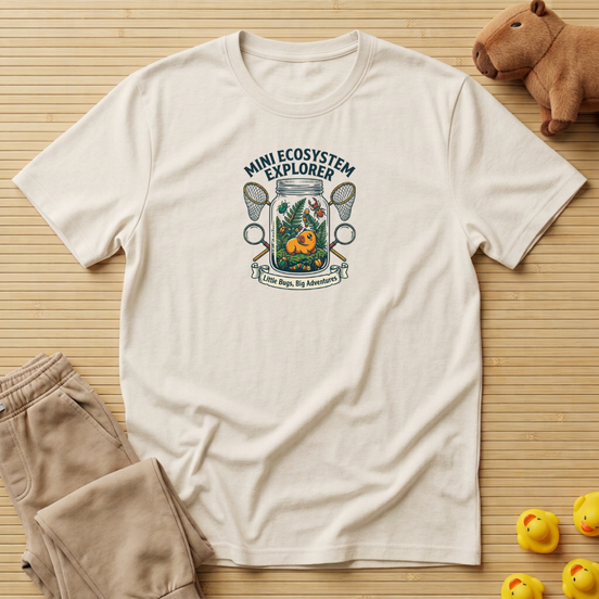 Capybara Mini Ecosystem Explorer T-Shirt