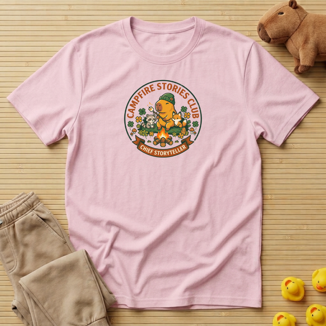 Capybara Camp Fire Stories Club T-Shirt