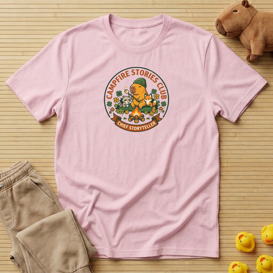 Capybara Camp Fire Stories Club T-Shirt