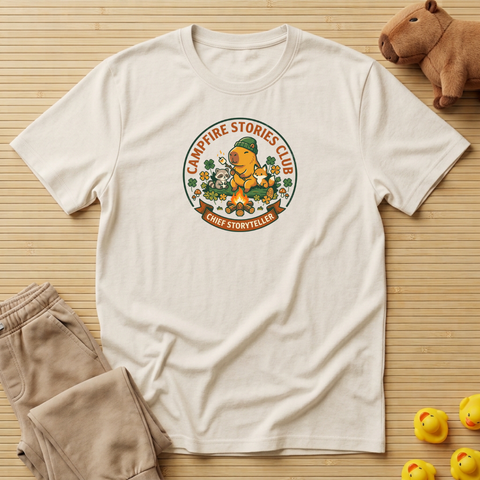 Capybara Camp Fire Stories Club T-Shirt