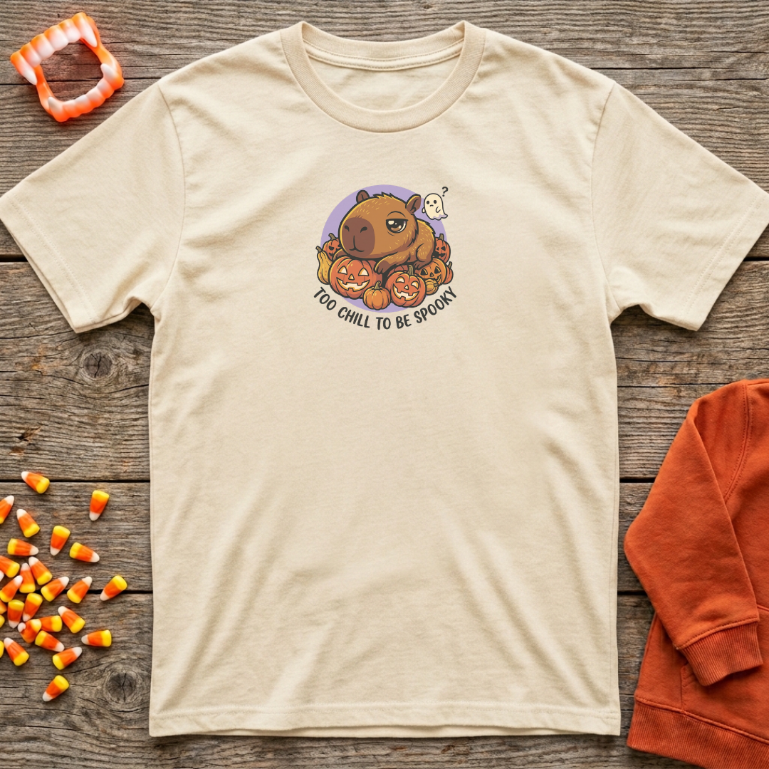 Too Chill To Be Spooky Capy T-Shirt