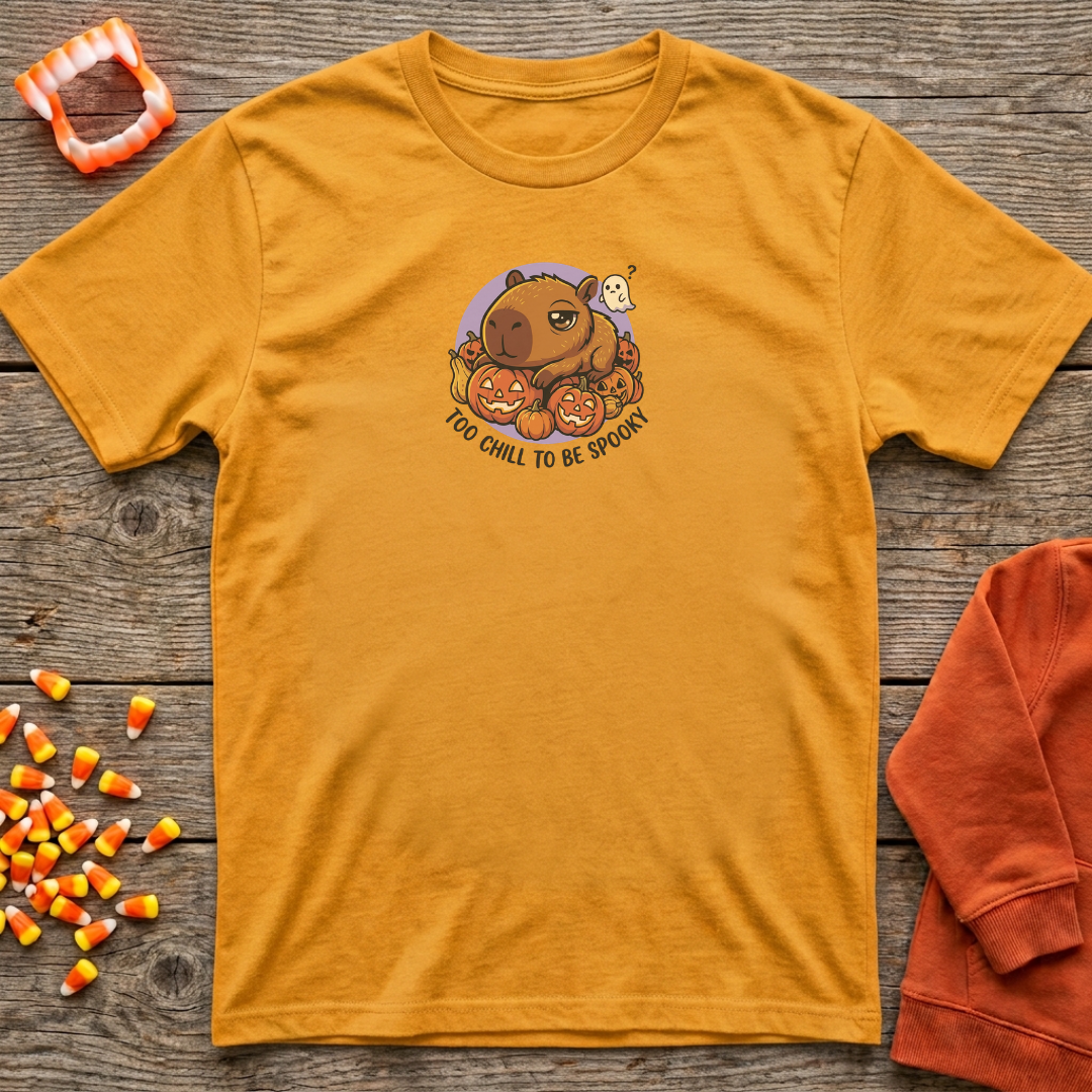 Too Chill To Be Spooky Capy T-Shirt