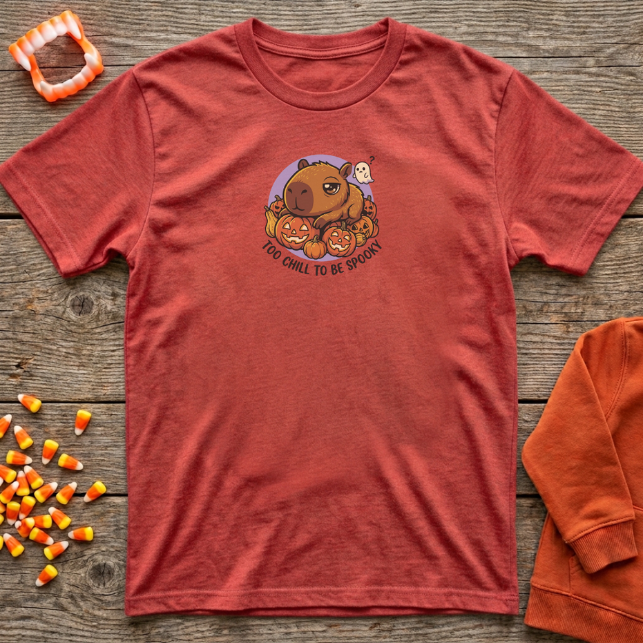 Too Chill To Be Spooky Capy T-Shirt