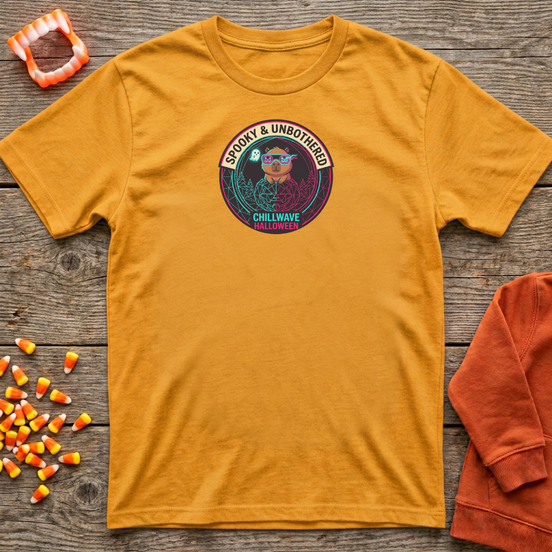 Spooky & Unbothered Chillwave Halloween Capy T-Shirt