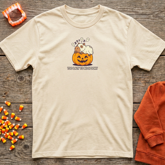 Too Lazy To Be Spooky Capy T-Shirt