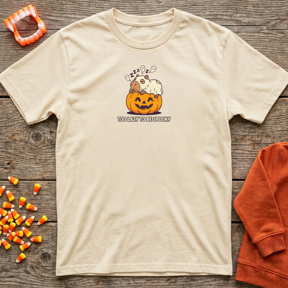Too Lazy To Be Spooky Capy T-Shirt