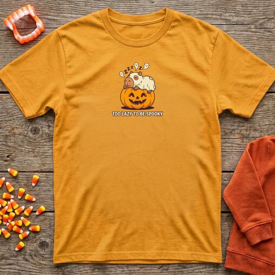 Too Lazy To Be Spooky Capy T-Shirt