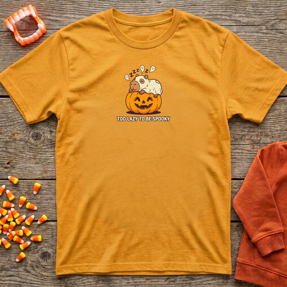 Too Lazy To Be Spooky Capy T-Shirt