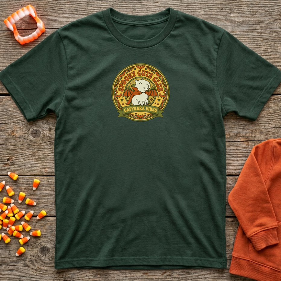 Spooky Cute Club Capybara Vibes T-Shirt