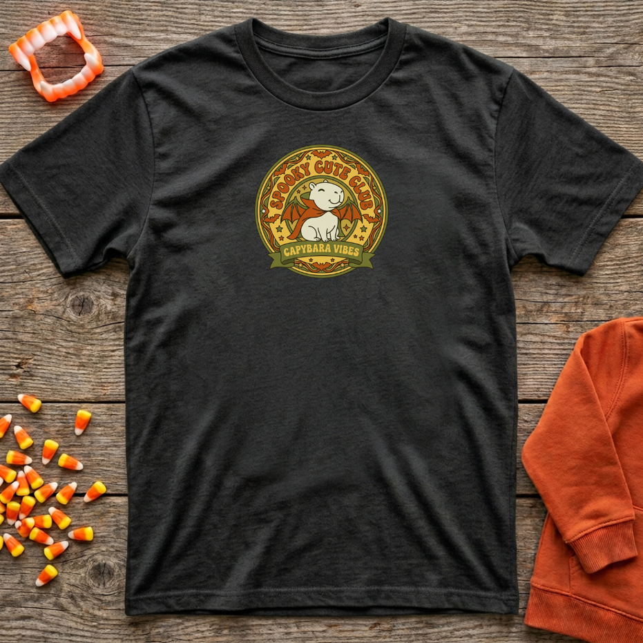 Spooky Cute Club Capybara Vibes T-Shirt